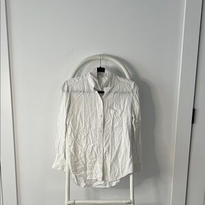 Talula White Long-Sleeve Button Down Shirt